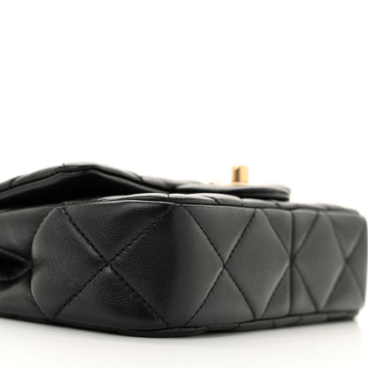 Chanel Lambskin Quilted Pearl Small Flap Black 9 of 11