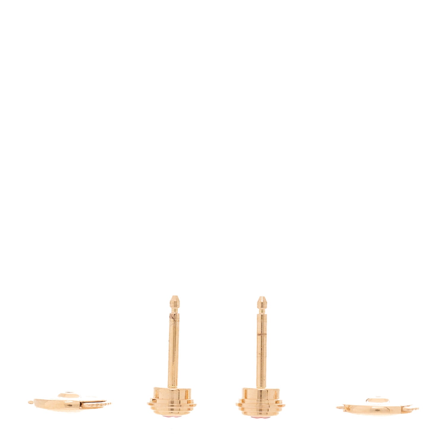 Cartier 18K Pink Gold Pink Sapphire D'Amour Earrings 3 of 4