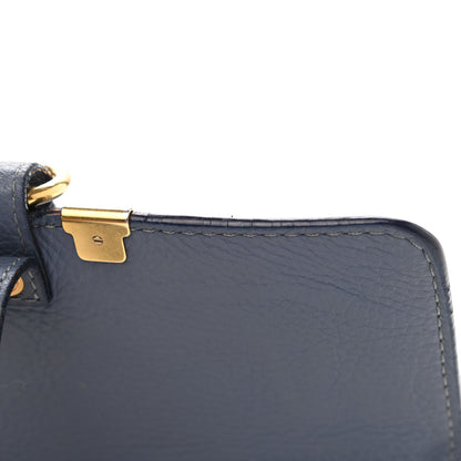 Chloe Calfskin Marcie Continental Flap Wallet Street Blue 11 of 13
