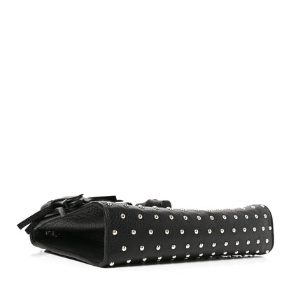 Gucci Calfskin Studded Medium Miss Bamboo Shoulder Bag Black 4 of 10