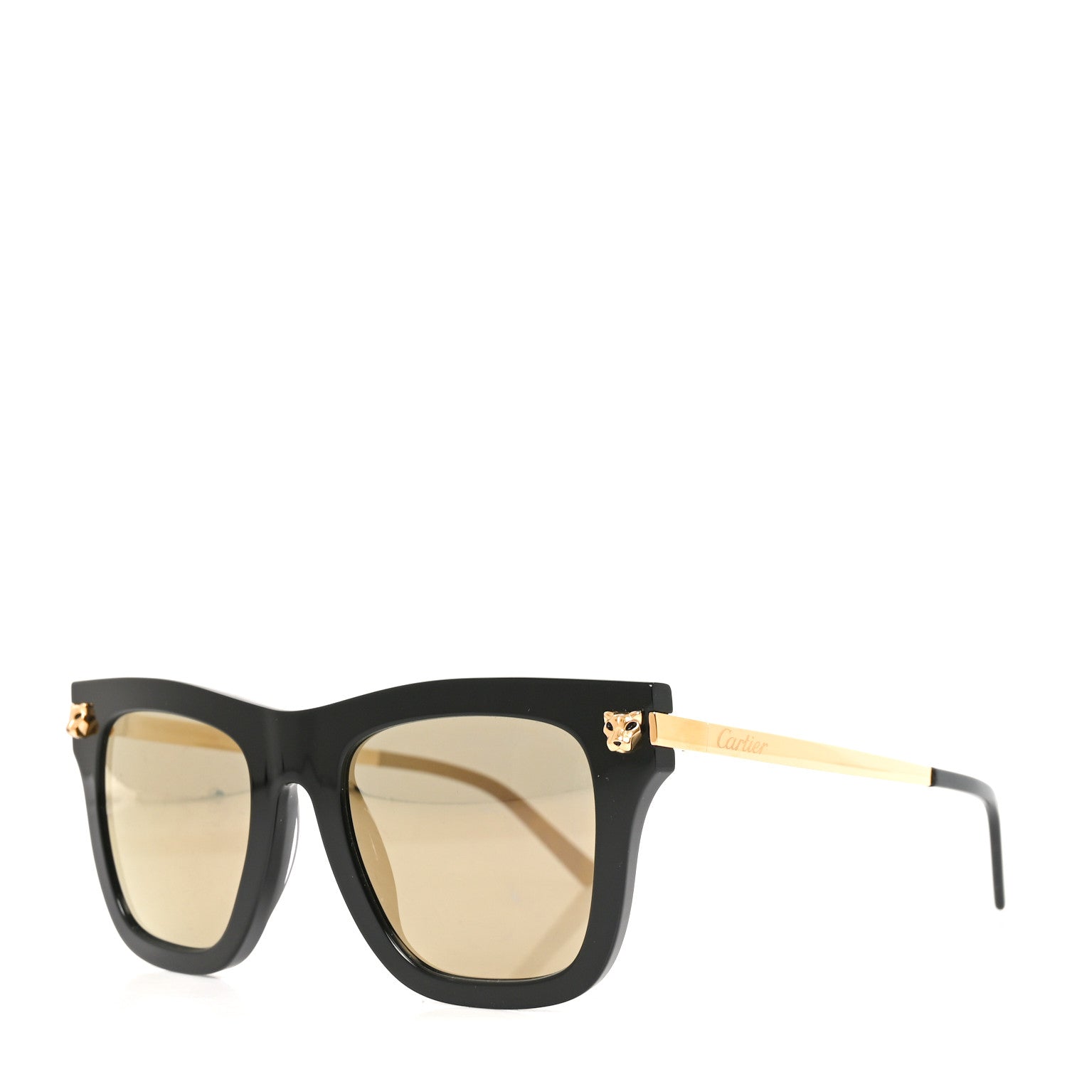 Cartier Acetate Panthere De Cartier Sunglasses CT0025S Black 1 of 7