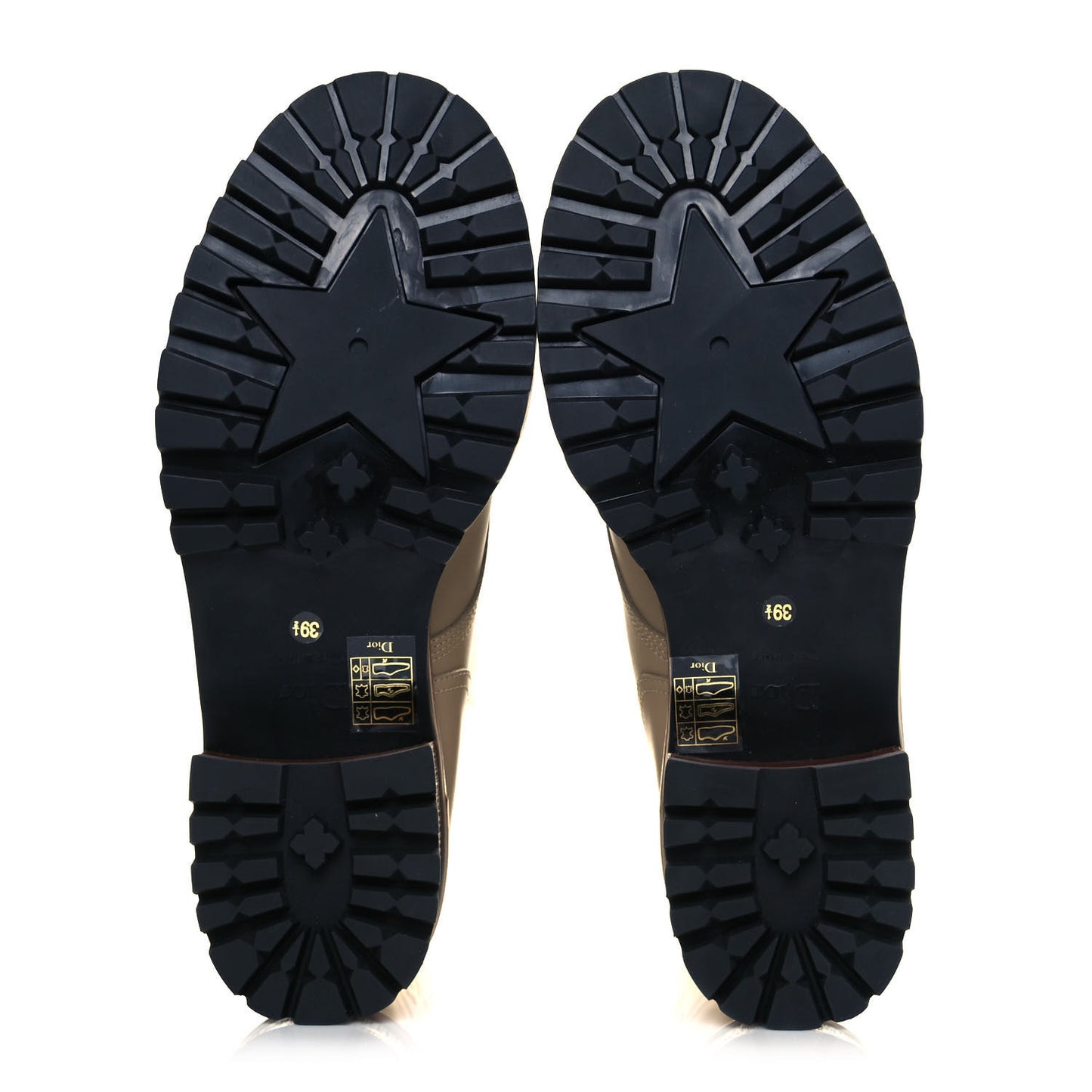 Calfskin Dior Quest 35mm Hiking Boots 39.5 Corde