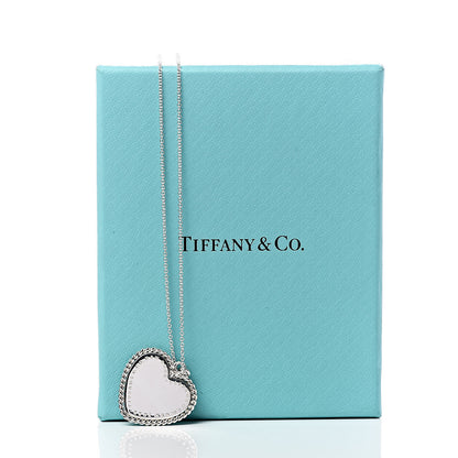 Tiffany Sterling Silver Twist Heart Pendant Necklace 7 of 7