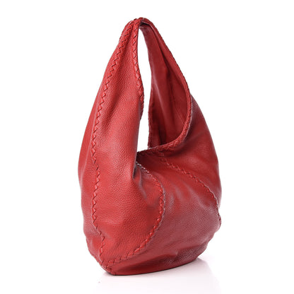 Bottega Veneta Cervo Deerskin Large Hobo Red 3 of 11