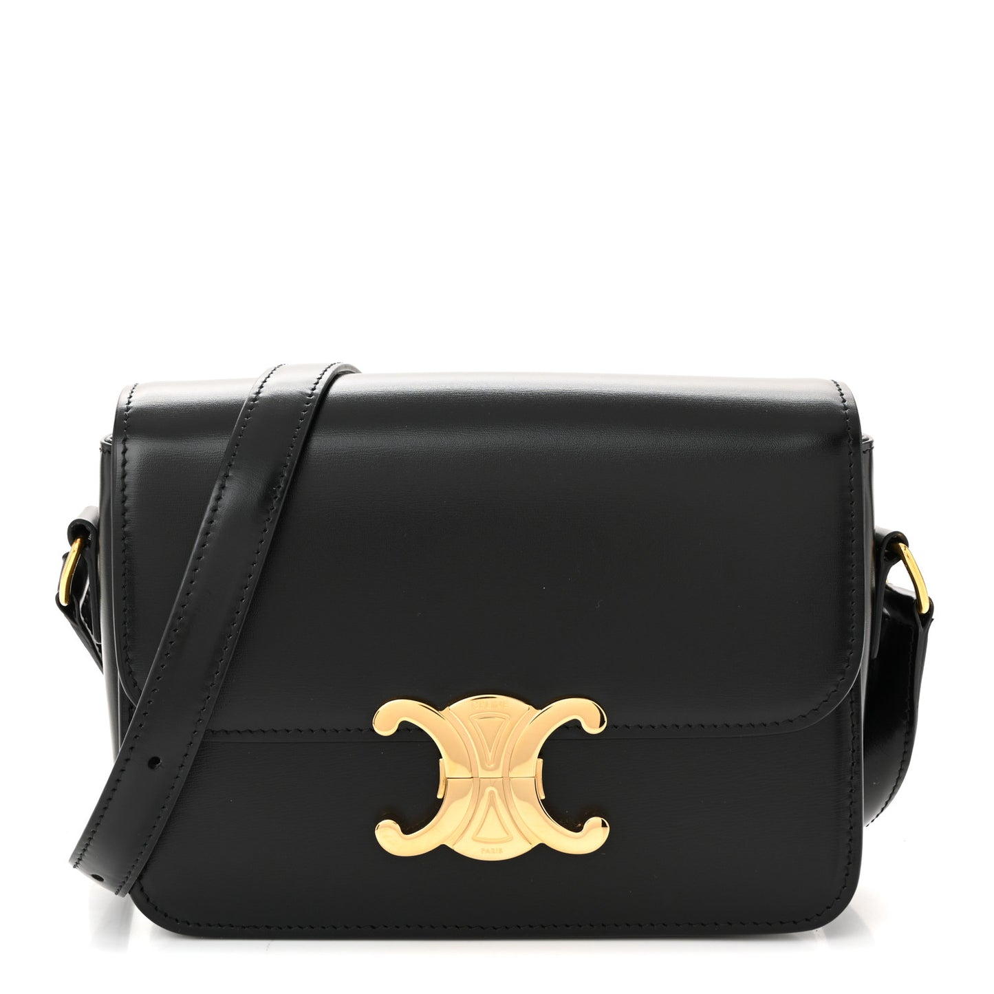 Shiny Calfskin Teen Triomphe Black