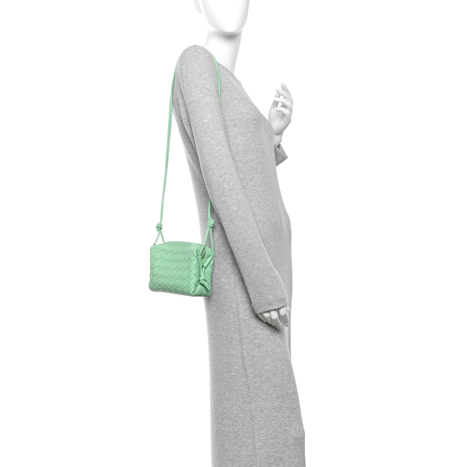 Bottega Veneta Nappa Intrecciato Mini Loop Camera Bag Siren 2 of 9