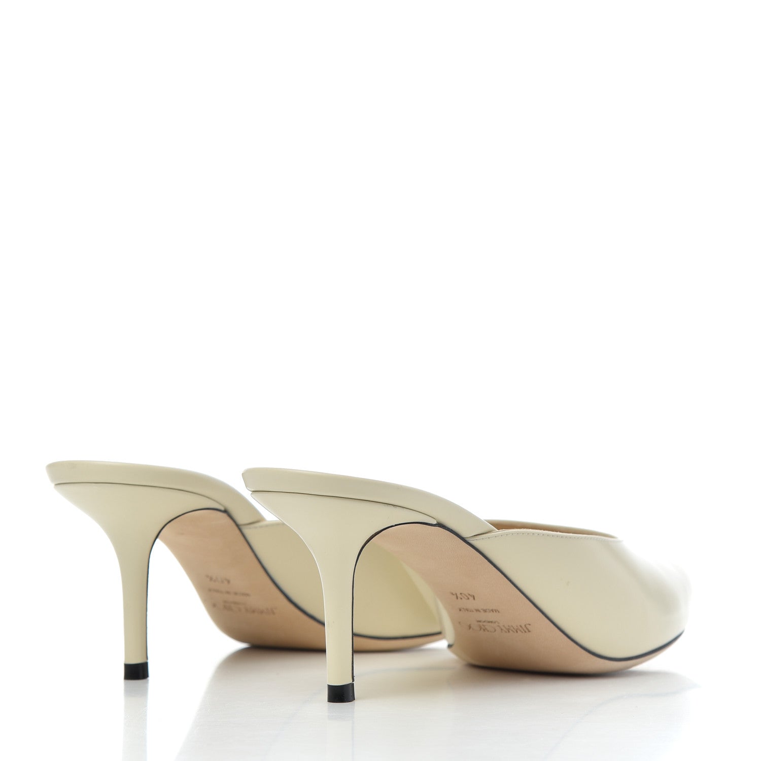 Jimmy Choo Calfskin Rav 65 Pointed Toe Mule Pumps 40.5 Linen 4 of 15