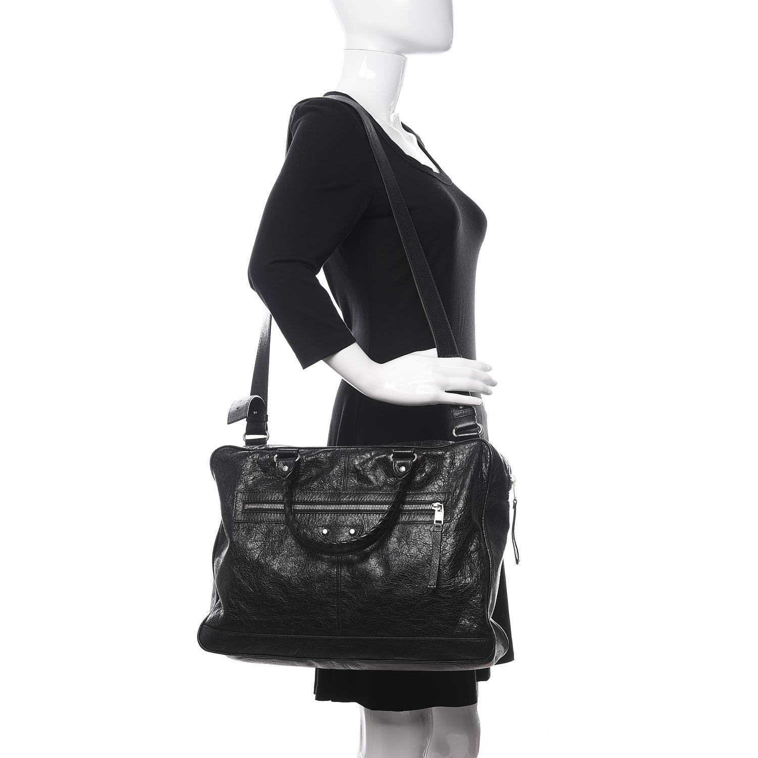 Balenciaga Agneau Classic Hardware Mini Folder Black 2 of 10