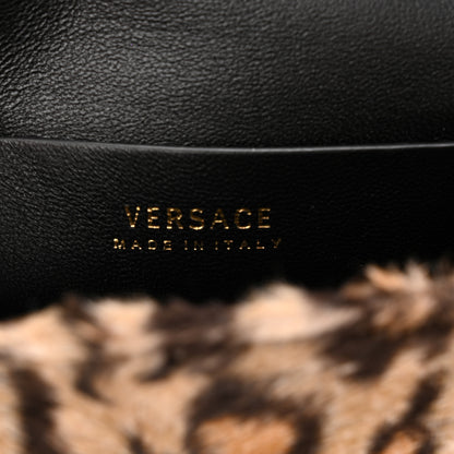 Versace Faux Fur Leopard Virtus Belt Bag Black 6 of 10
