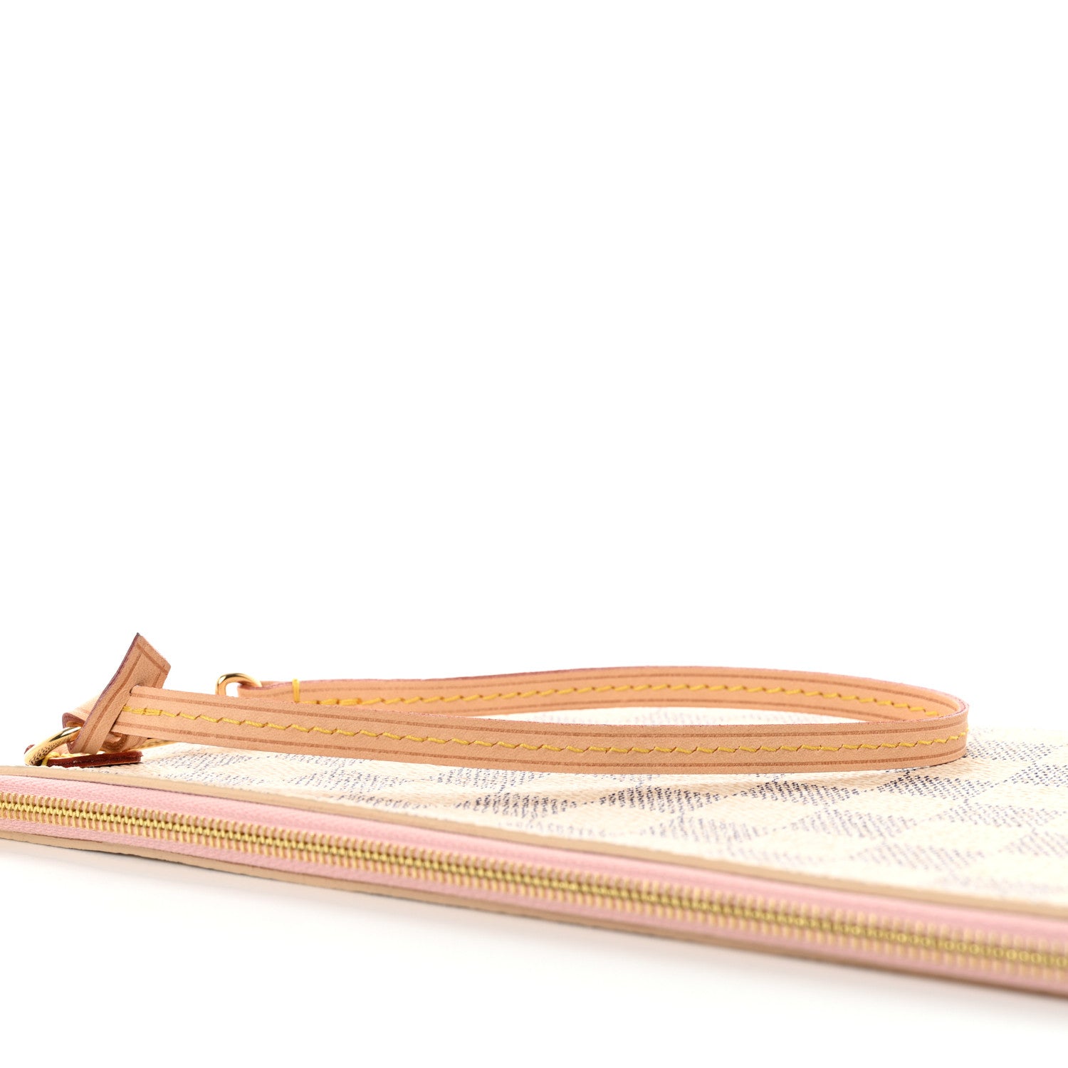 Louis Vuitton Damier Azur Neverfull MM GM Pochette Rose Ballerine 7 of 9