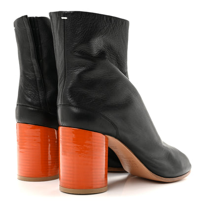 Maison Margiela Nappa Tabi Ankle 80mm Boots 37 Black Orange 5 of 9