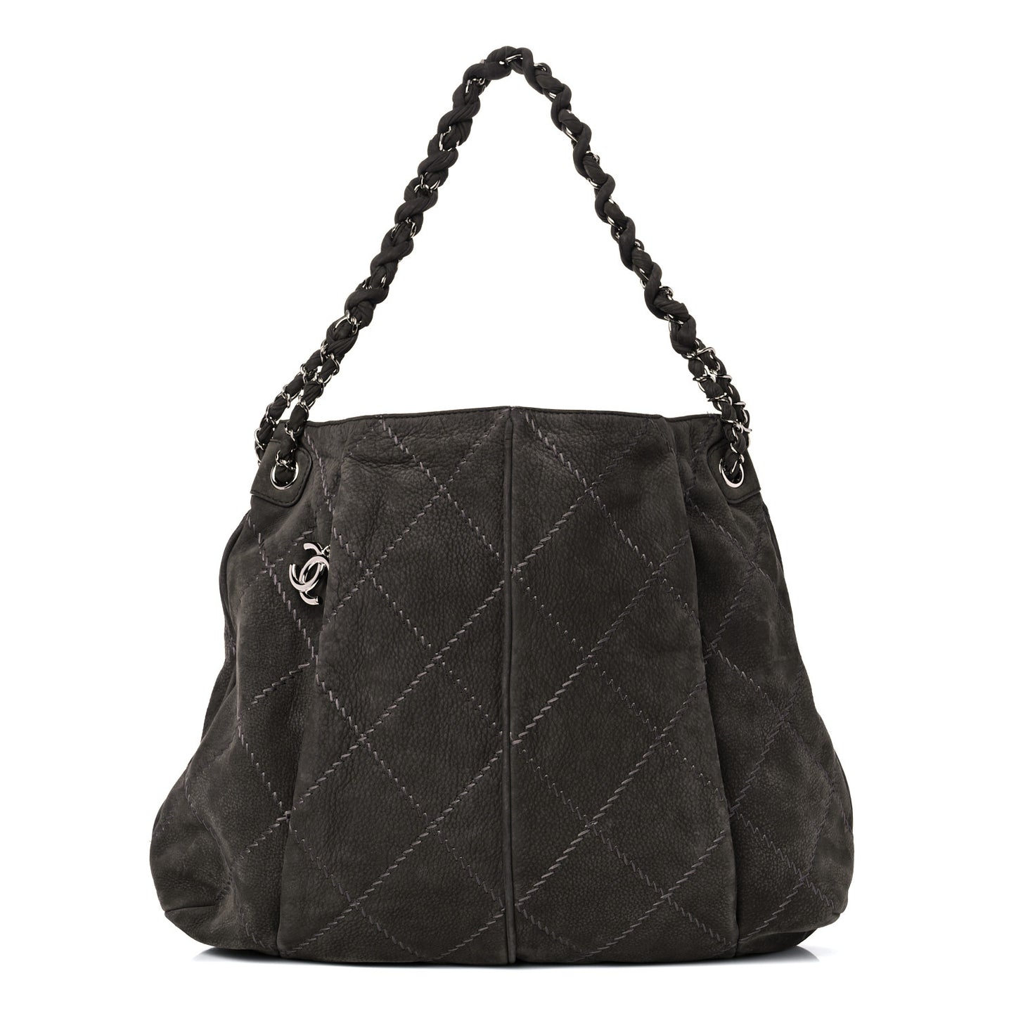 Suede Ultimate Stitch Hobo Grey