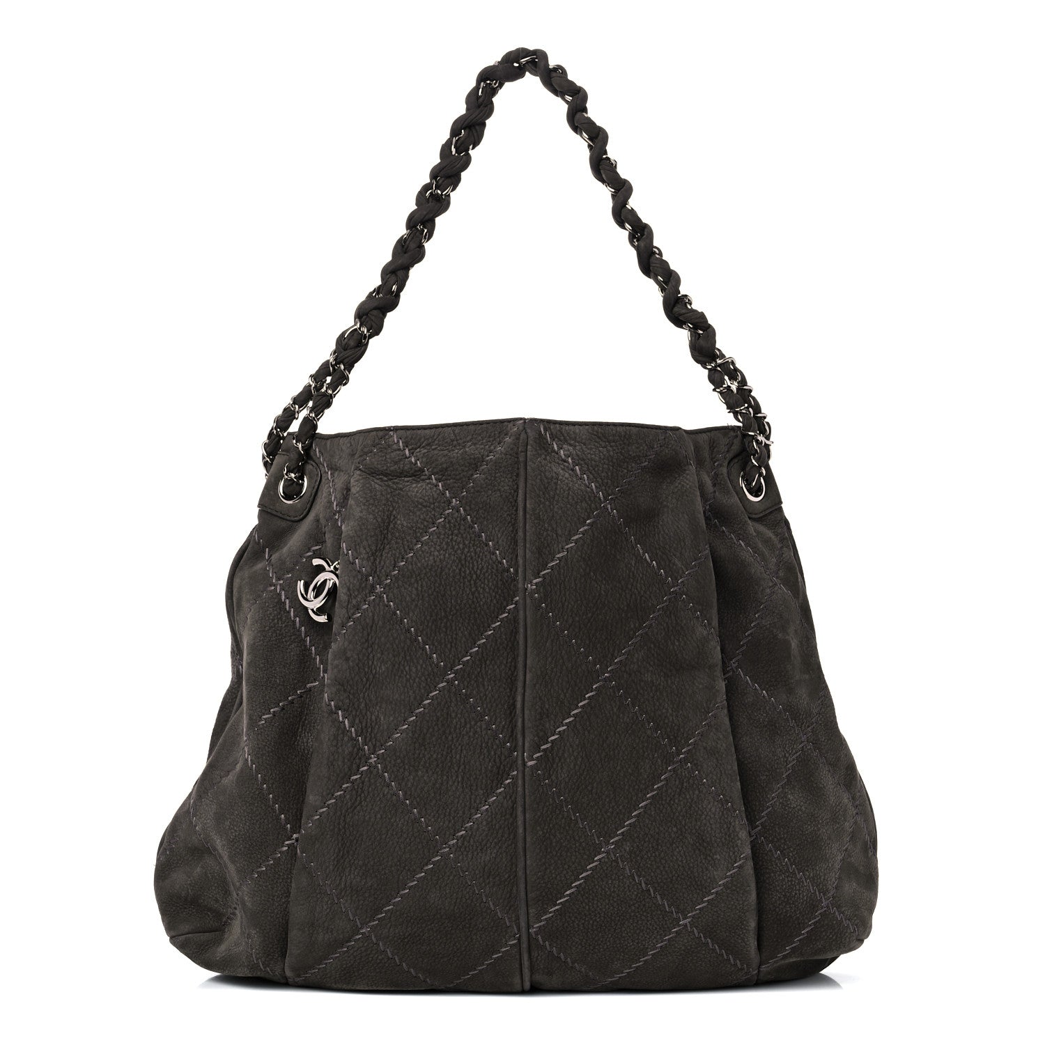 Chanel Suede Ultimate Stitch Hobo Grey 1 of 15