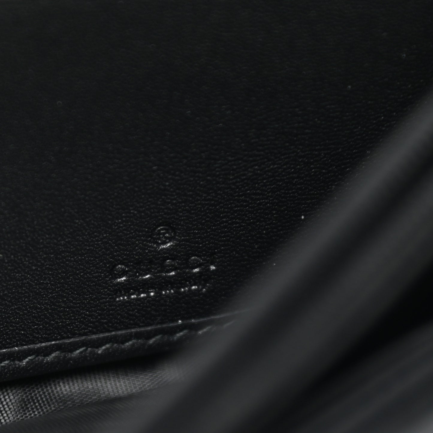 Suede Patent GG Web Ophidia Continental Wallet Black