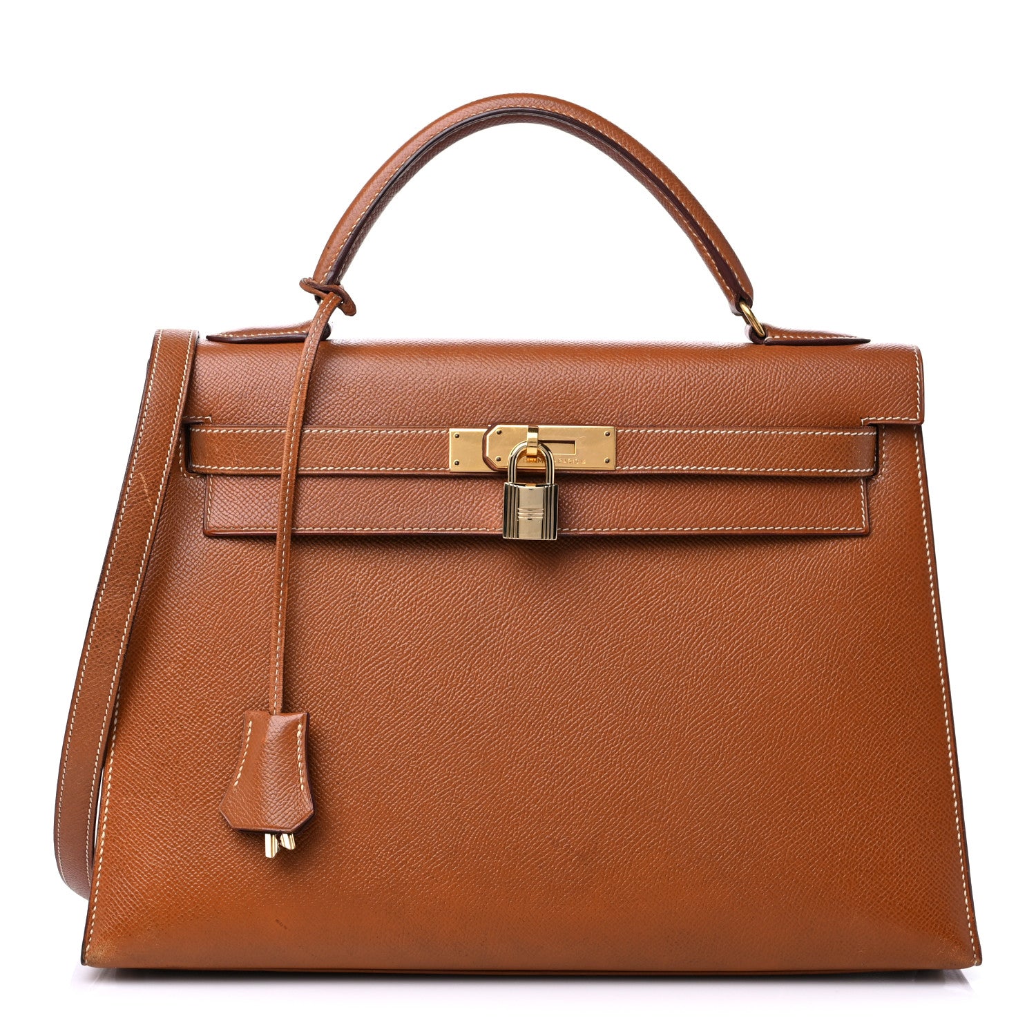 Hermes Courchevel Kelly Sellier 32 Gold 1 of 25