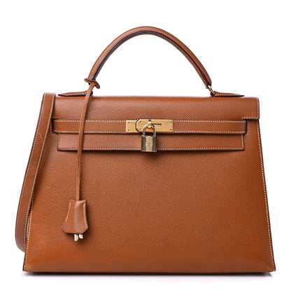 Hermes Courchevel Kelly Sellier 32 Gold 1 of 25