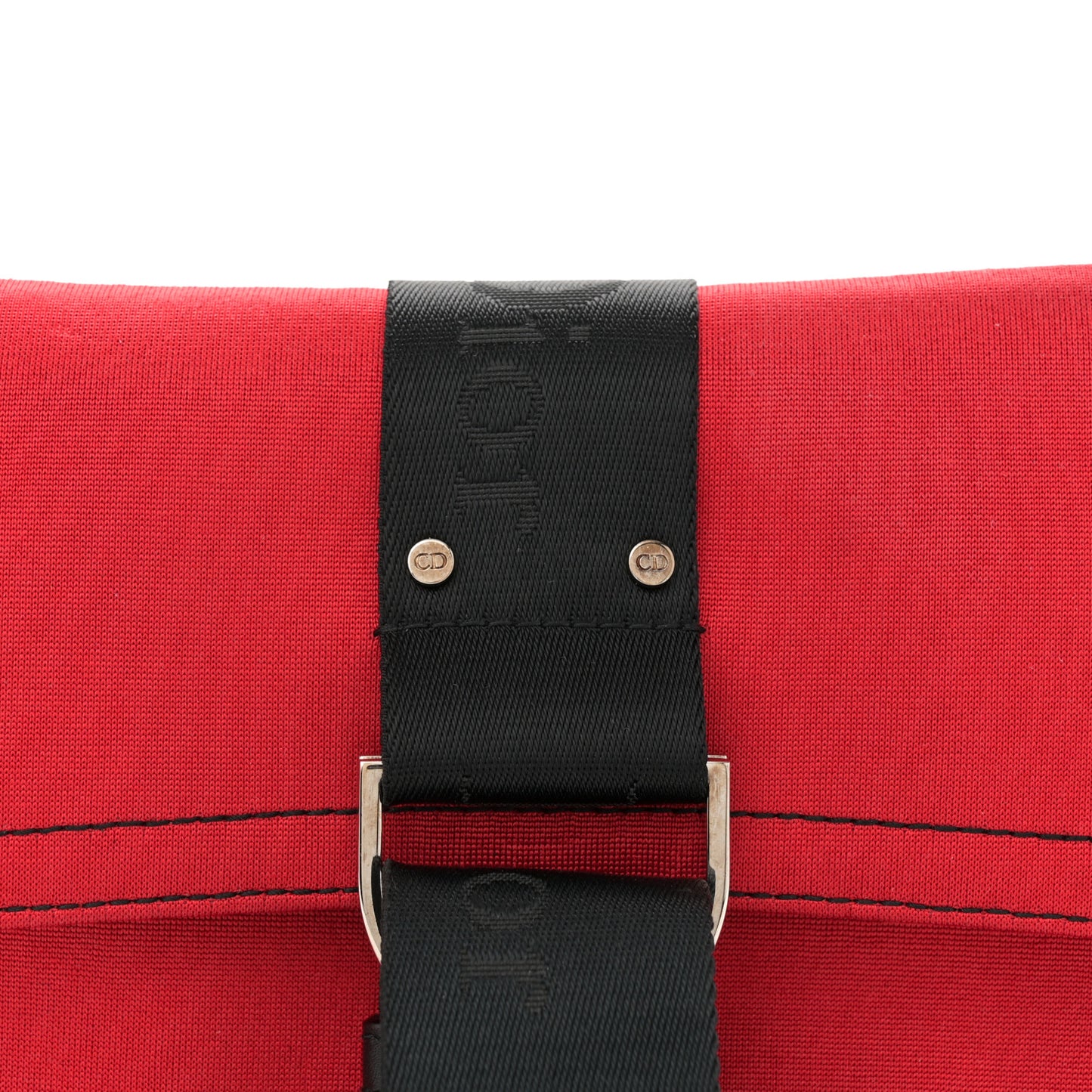 Silk Jersey Crystal Hardcore Clutch Red