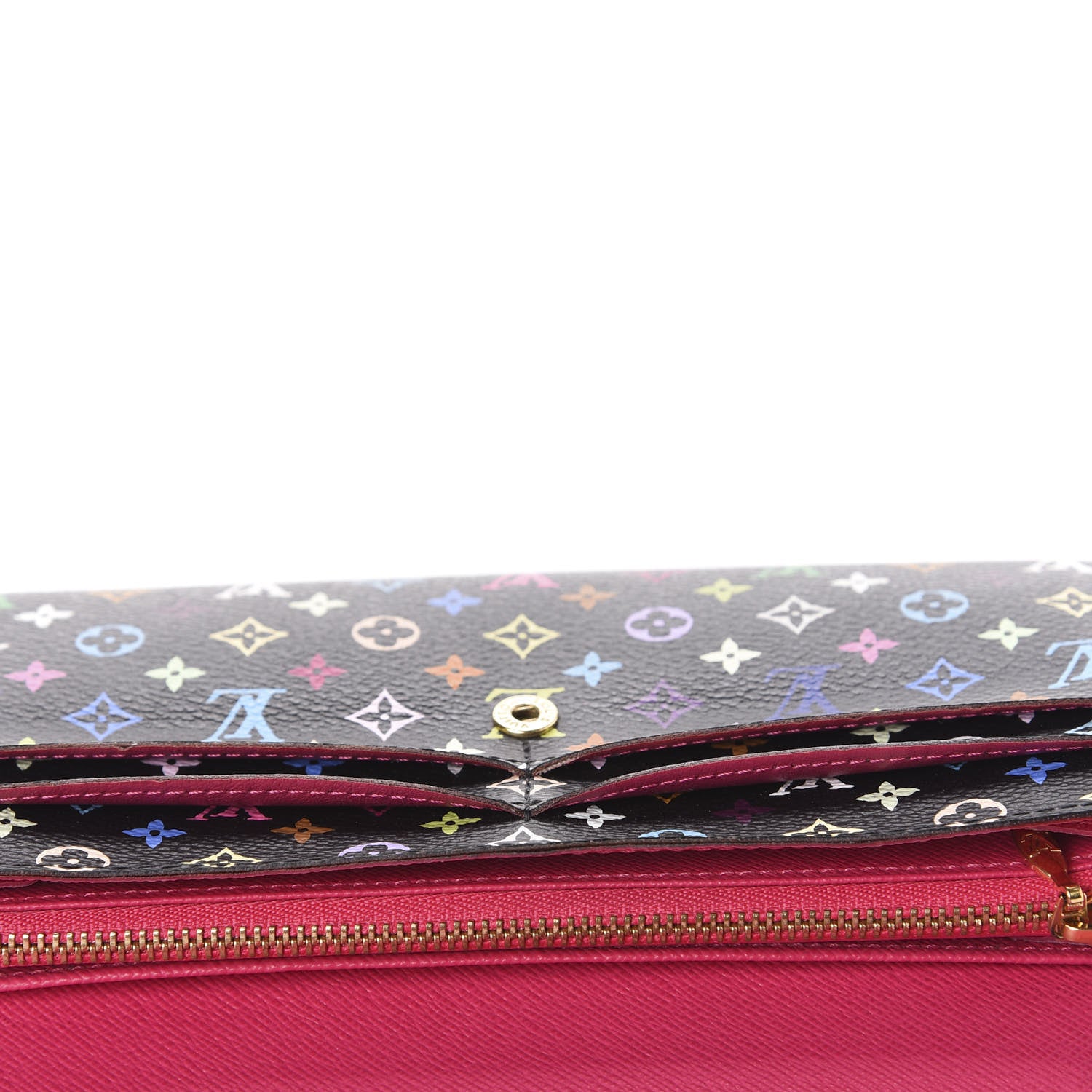 Louis Vuitton Monogram Multicolor Sarah Wallet Black Grenade 10 of 13