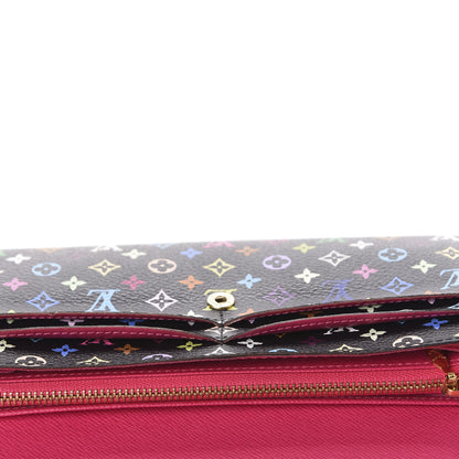 Louis Vuitton Monogram Multicolor Sarah Wallet Black Grenade 10 of 13