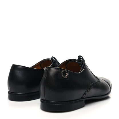 Gucci Calfskin Mens Captoe Oxford Loafers 9.5 Black 4 of 10