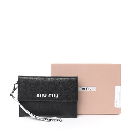 Miu Miu Madras Sport Wristlet Black 8 of 8