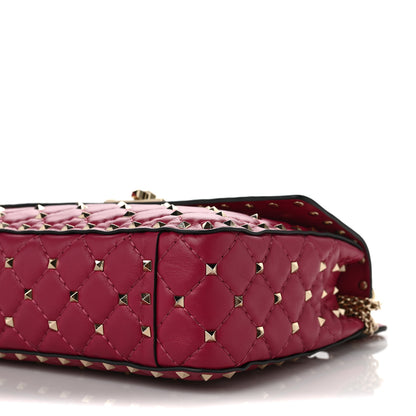 Valentino Garavani Nappa Medium Rockstud Spike Shoulder Bag Camelia 8 of 9