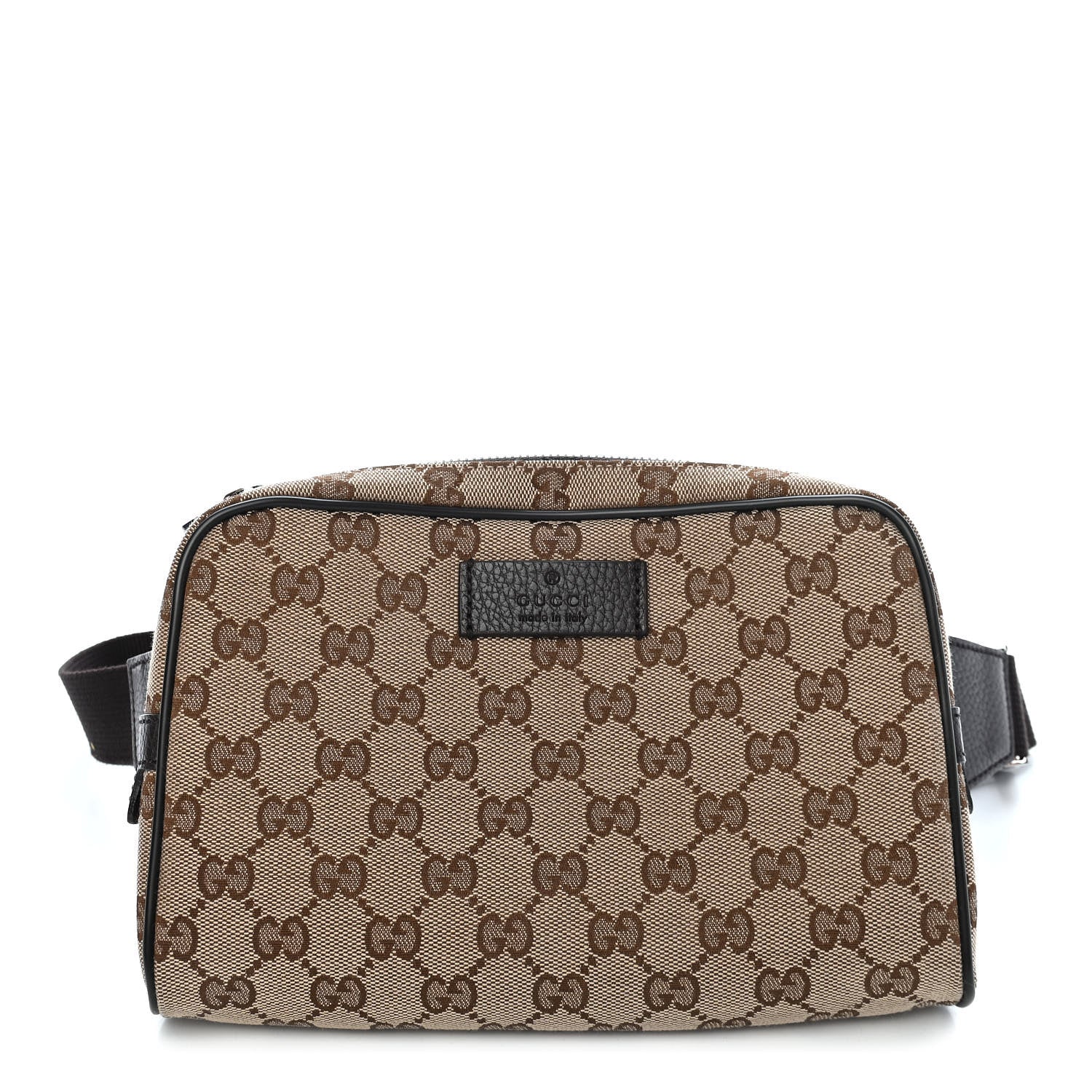 Gucci Monogram Belt Bag Dark Brown 1 of 9