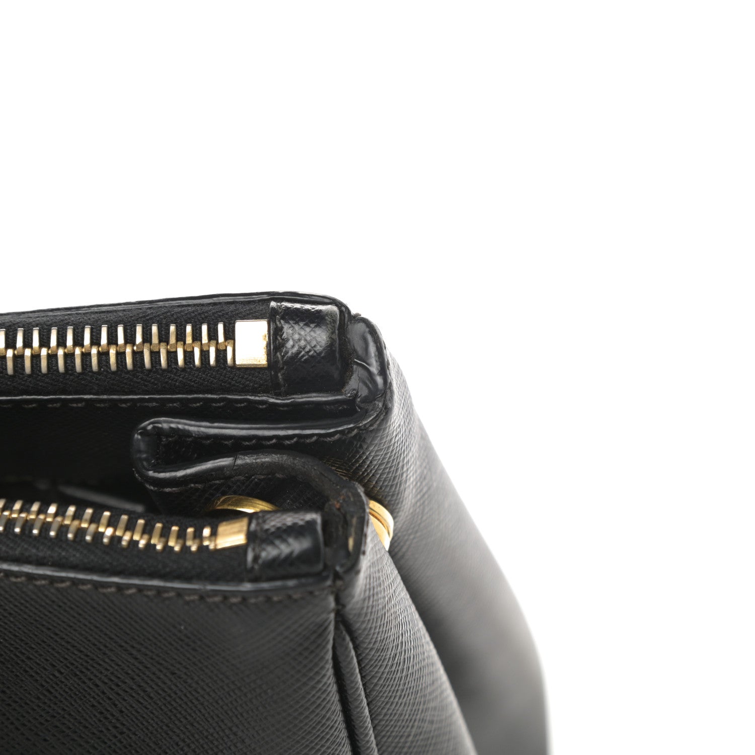 Prada Saffiano Small Galleria Double Zip Tote Black 19 of 21