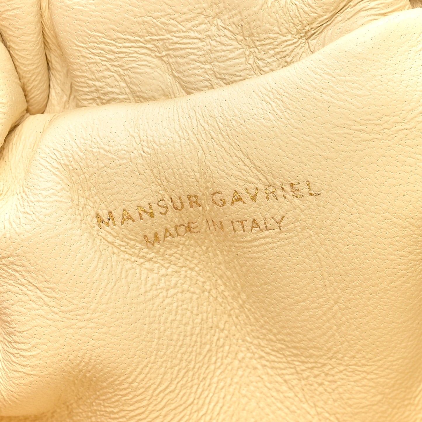 MANSUR GAVRIEL Lambskin Mini Cloud Clutch Pearl