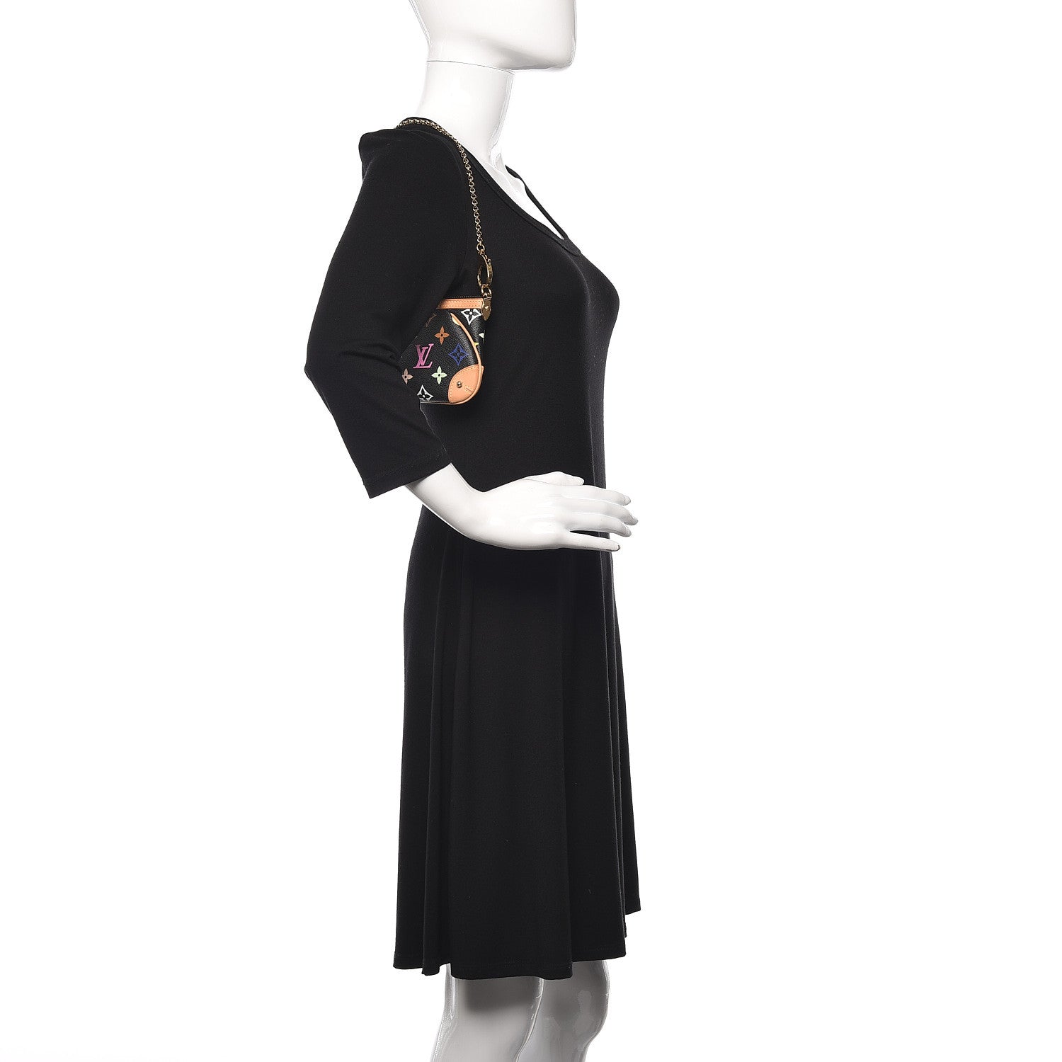 Louis Vuitton Monogram Multicolor Pochette Milla MM Black 2 of 10