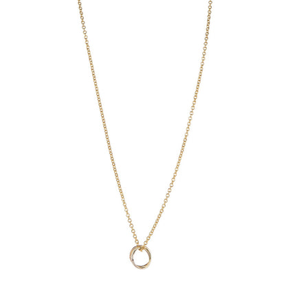 Cartier 18K Pink Yellow White Gold Trinity Pendant Necklace 1 of 9