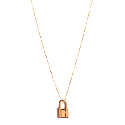 Hermes Swift Small O'Kelly Pendant Necklace Gold 1 of 7