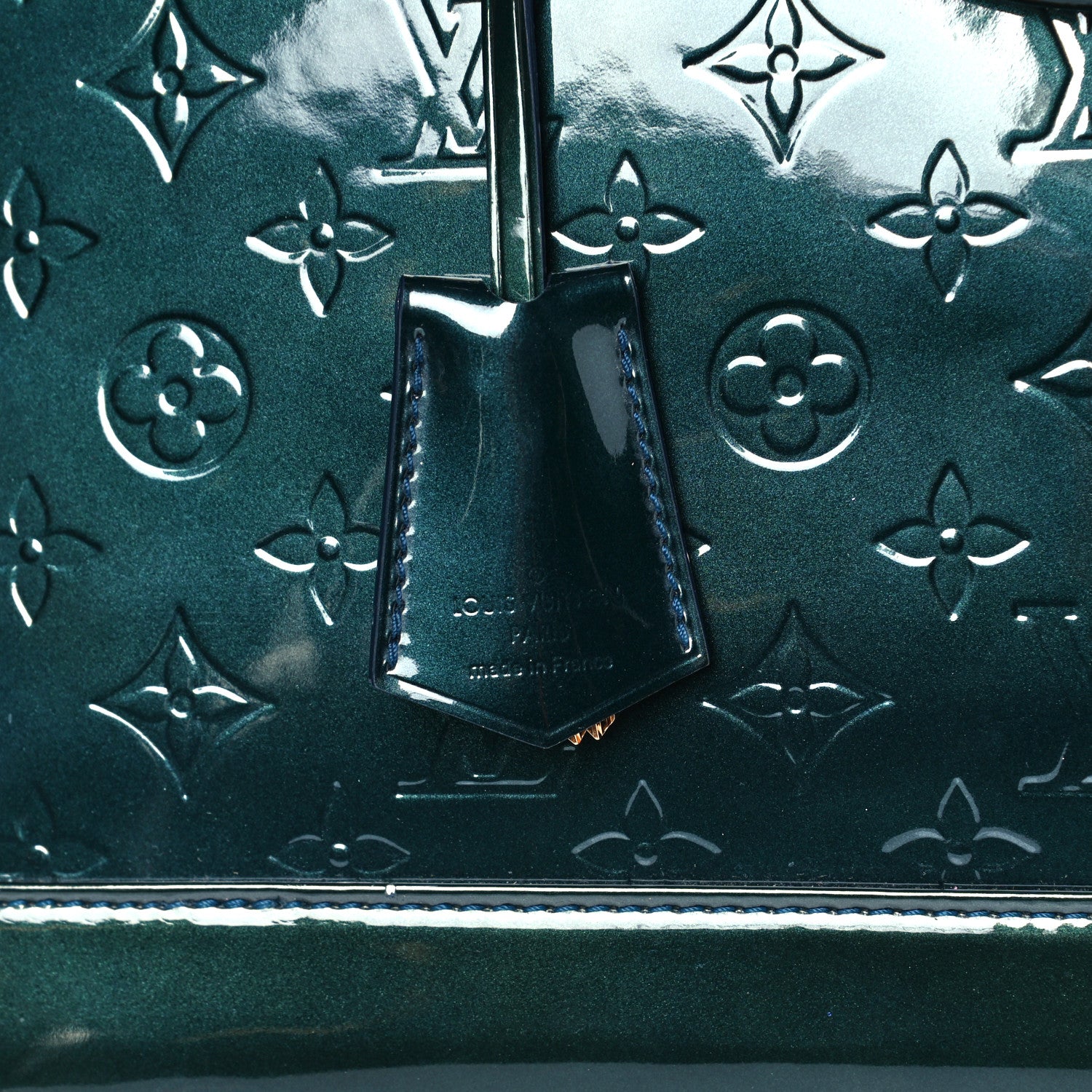 Louis Vuitton Vernis Alma GM Blue Nuit 8 of 11