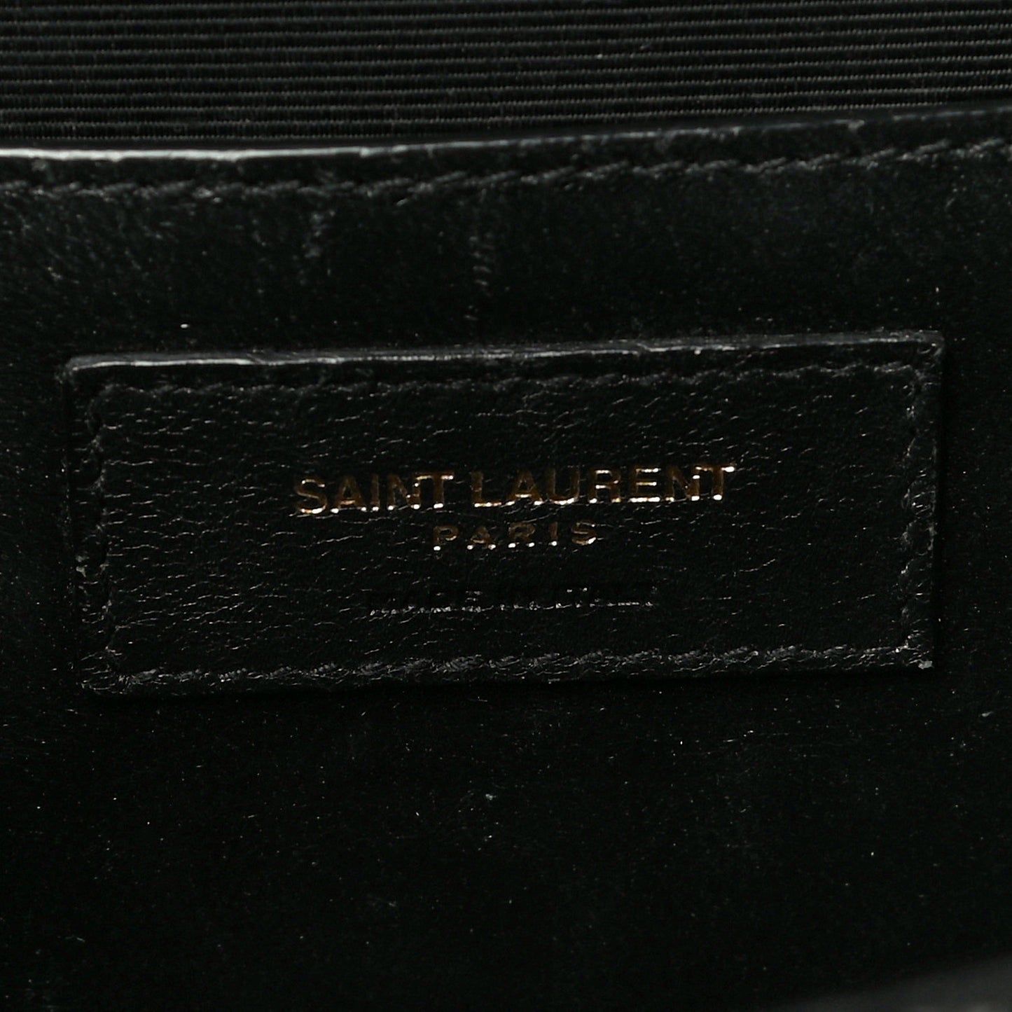 Grain De Poudre Textured Mixed Matelasse Triquilt Medium Monogram Satchel Black
