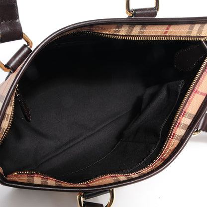 Burberry Haymarket Check Medium Tote Chocolate 6 of 11