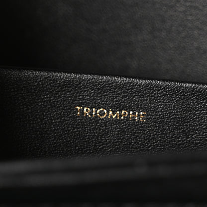 Celine Shiny Calfskin Medium Triomphe Black 7 of 10