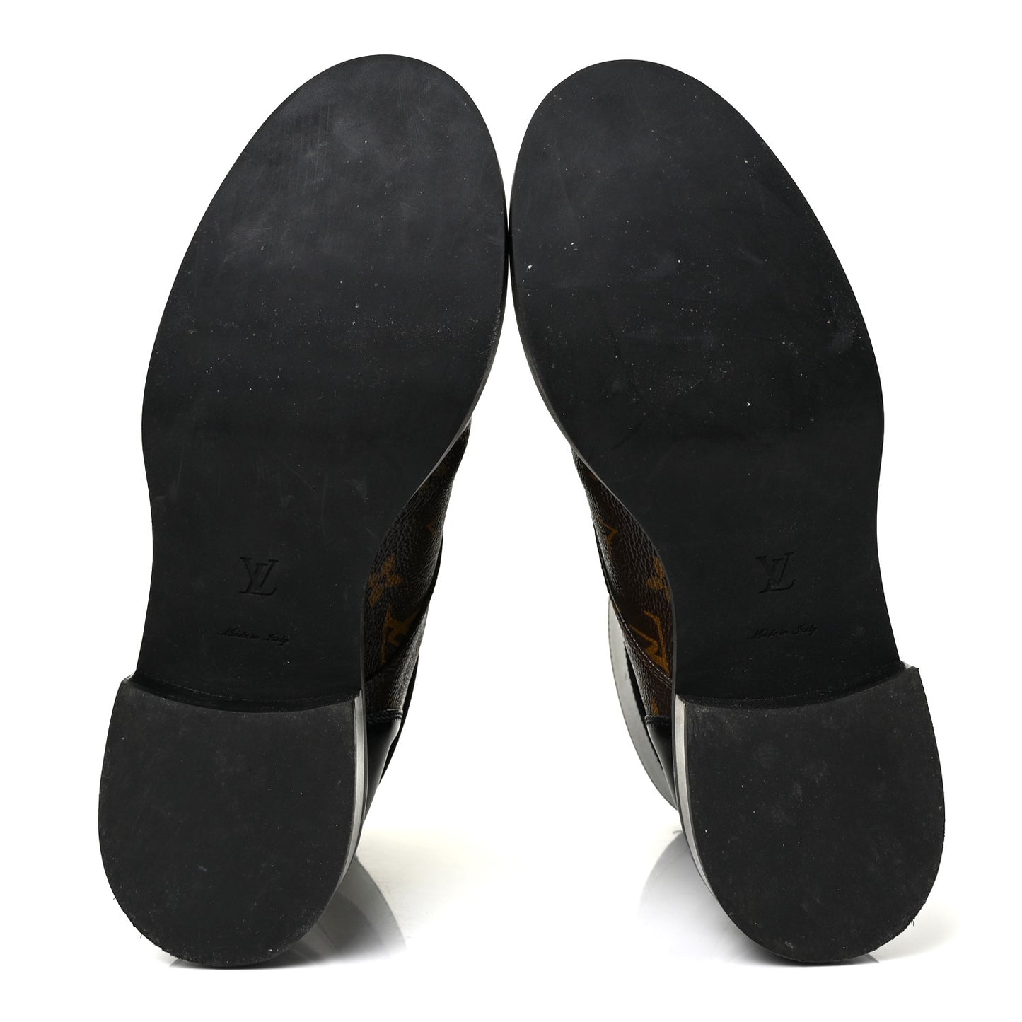 Calfskin Monogram Wonderland Flat Ranger Boots 40 Black