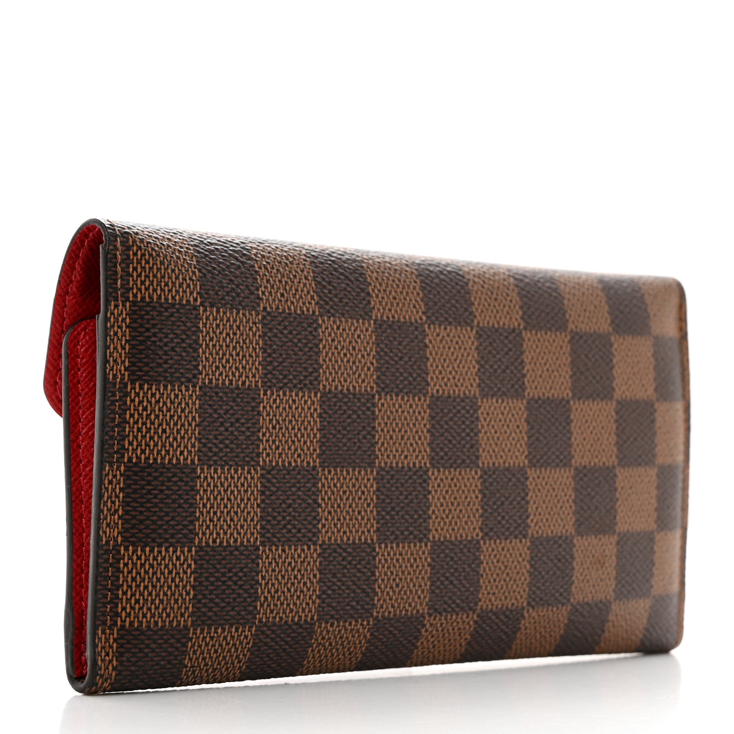 Damier Ebene Josephine Wallet Red