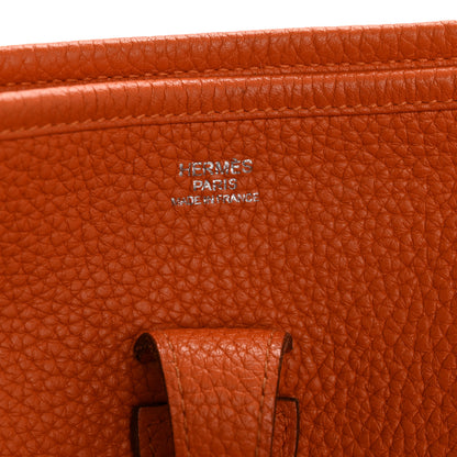 Hermes Taurillon Clemence Evelyne III PM Orange 6 of 12