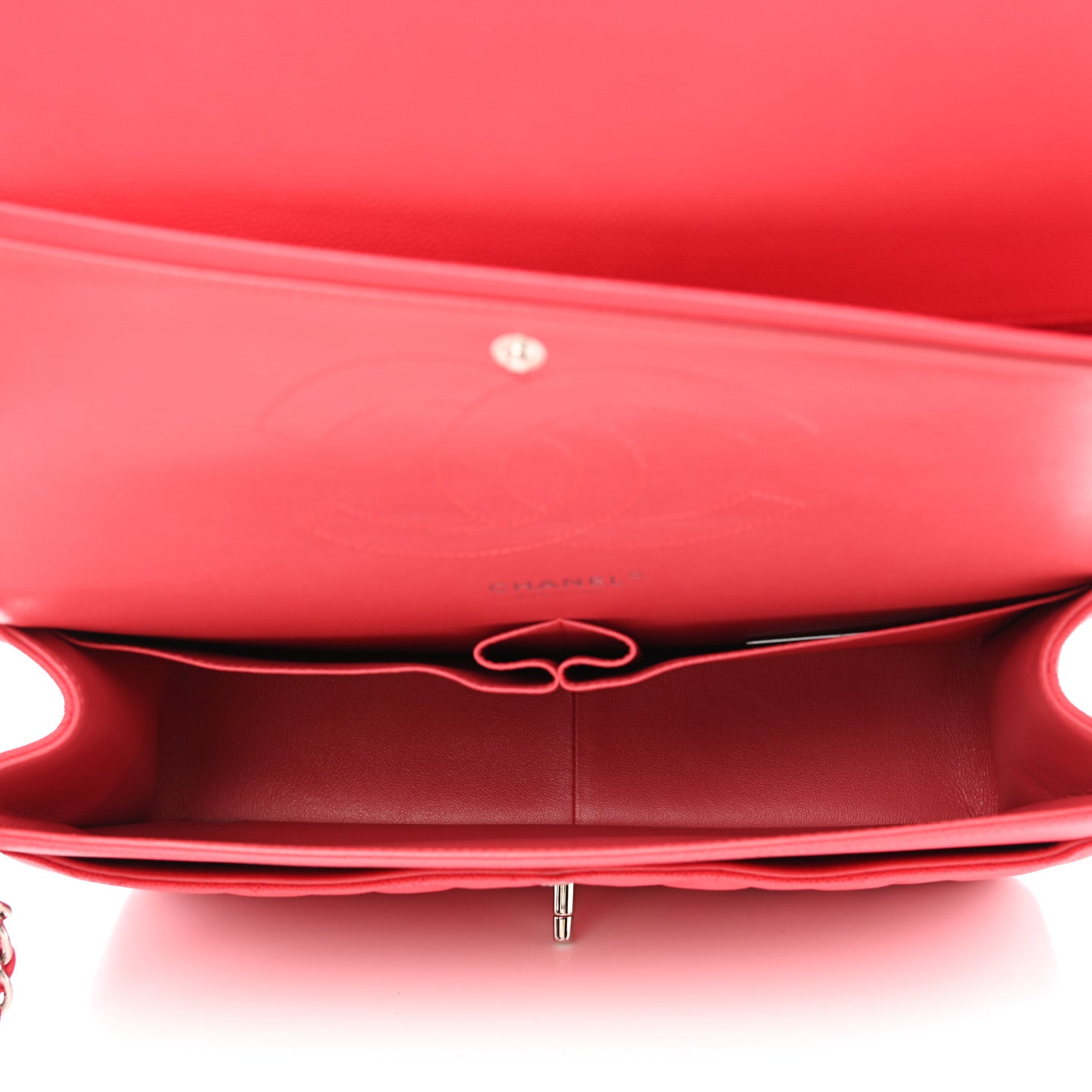 Chanel Caviar Quilted Jumbo Double Flap Dark Pink 4 of 10