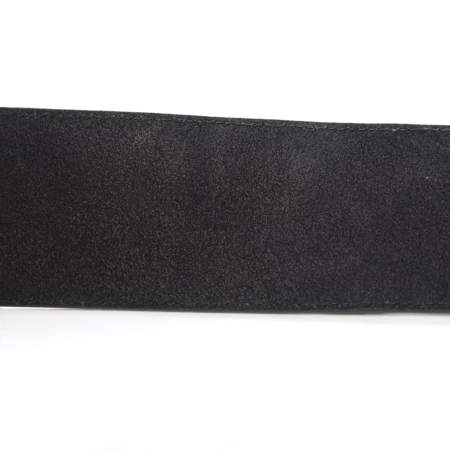 Calfskin Zippered Snap Belt 85 Black