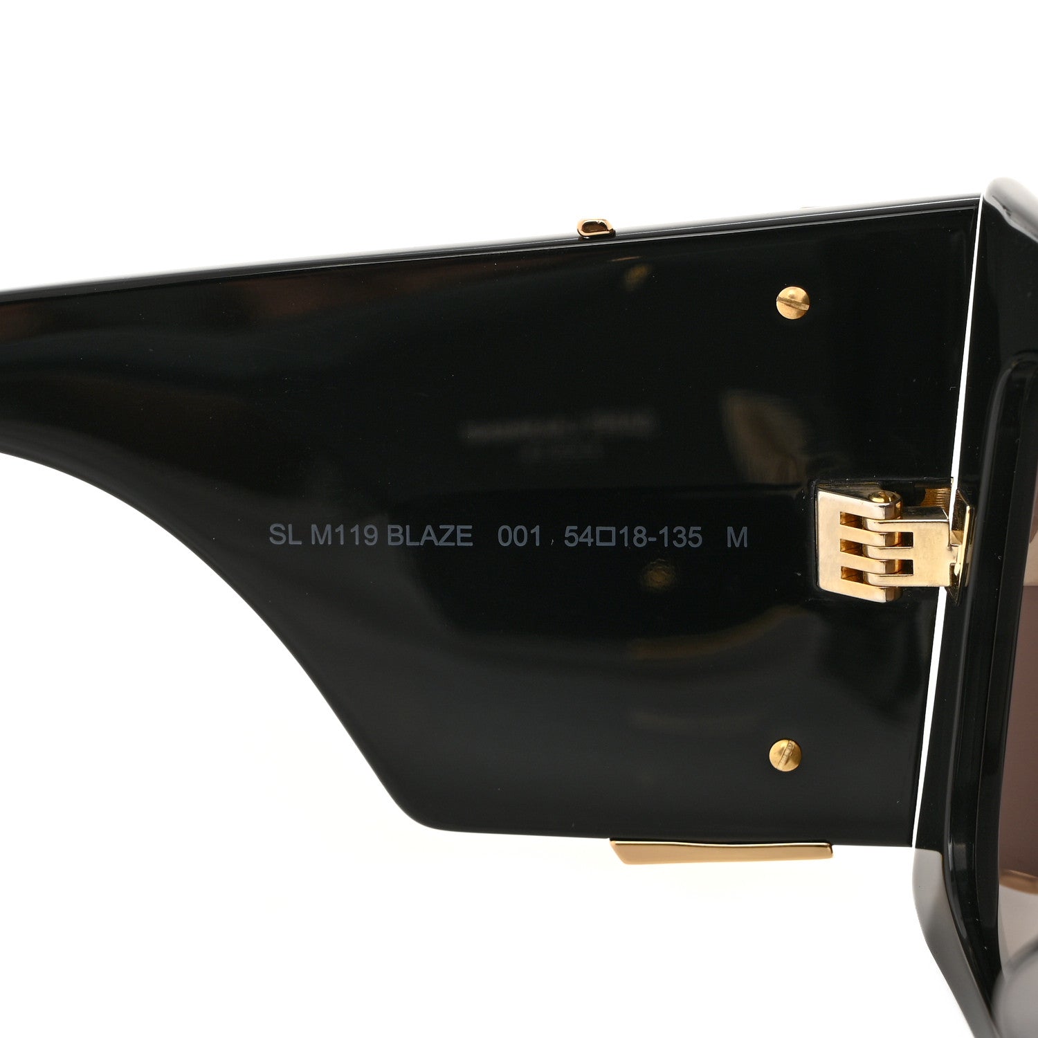 Saint Laurent Acetate Blaze Sunglasses SL M119 Black 7 of 8
