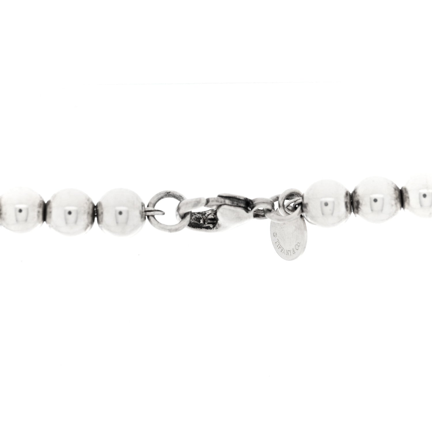 Tiffany Sterling Silver HardWear Graduated Ball Necklace 4 of 4