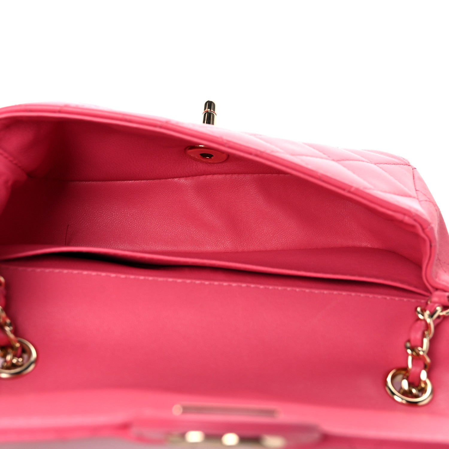 Chanel Lambskin Quilted Extra Mini V For Victory Flap Pink 5 of 18