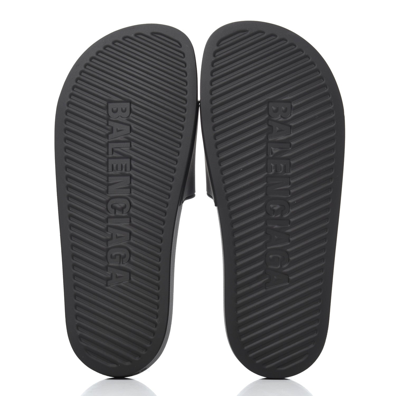 Balenciaga Rubber Womens BB Pool Slide Sandals 39 Black 5 of 9