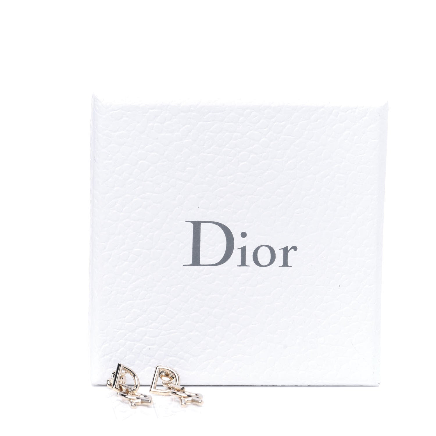 Christian Dior Metal Lettre A'Dior Logo Earrings Gold 7 of 7