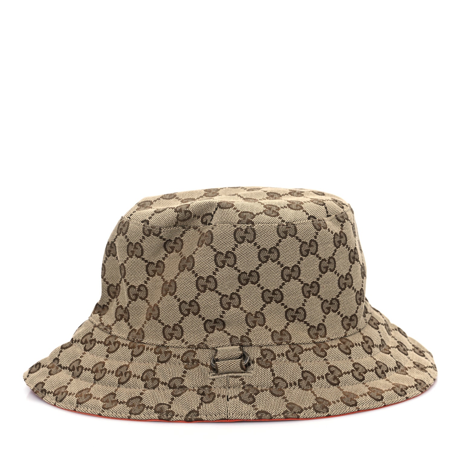Gucci X NORTH FACE Canvas GG Monogram Reversible Hat S Beige Deep Orange 6 of 13
