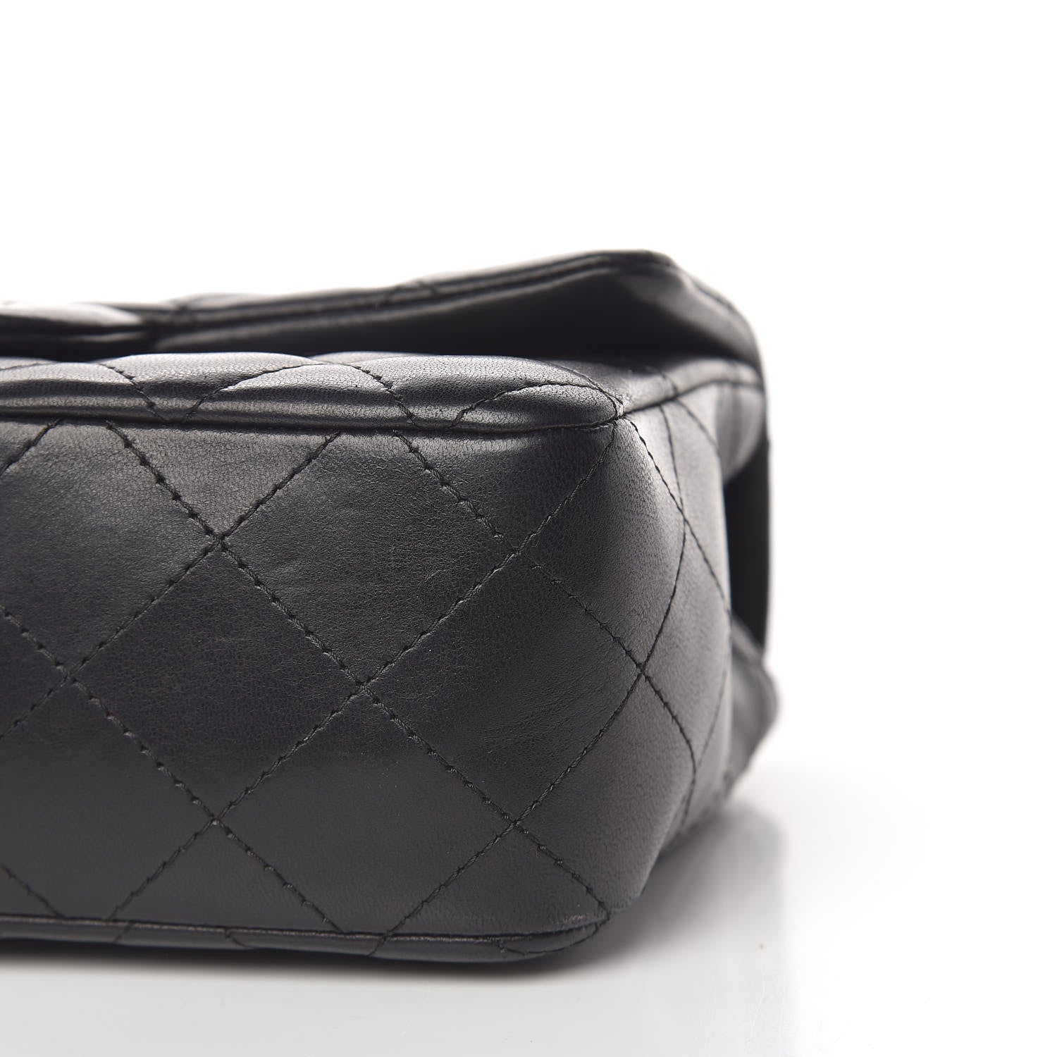 Chanel Lambskin Quilted Mini Rectangular Flap Black 9 of 17