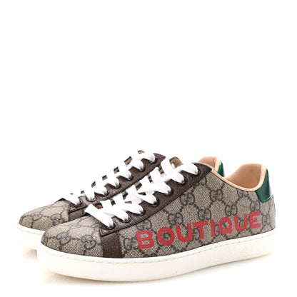 Gucci GG Supreme Monogram Boutique Ace Sneakers 35 Brown 4 of 10