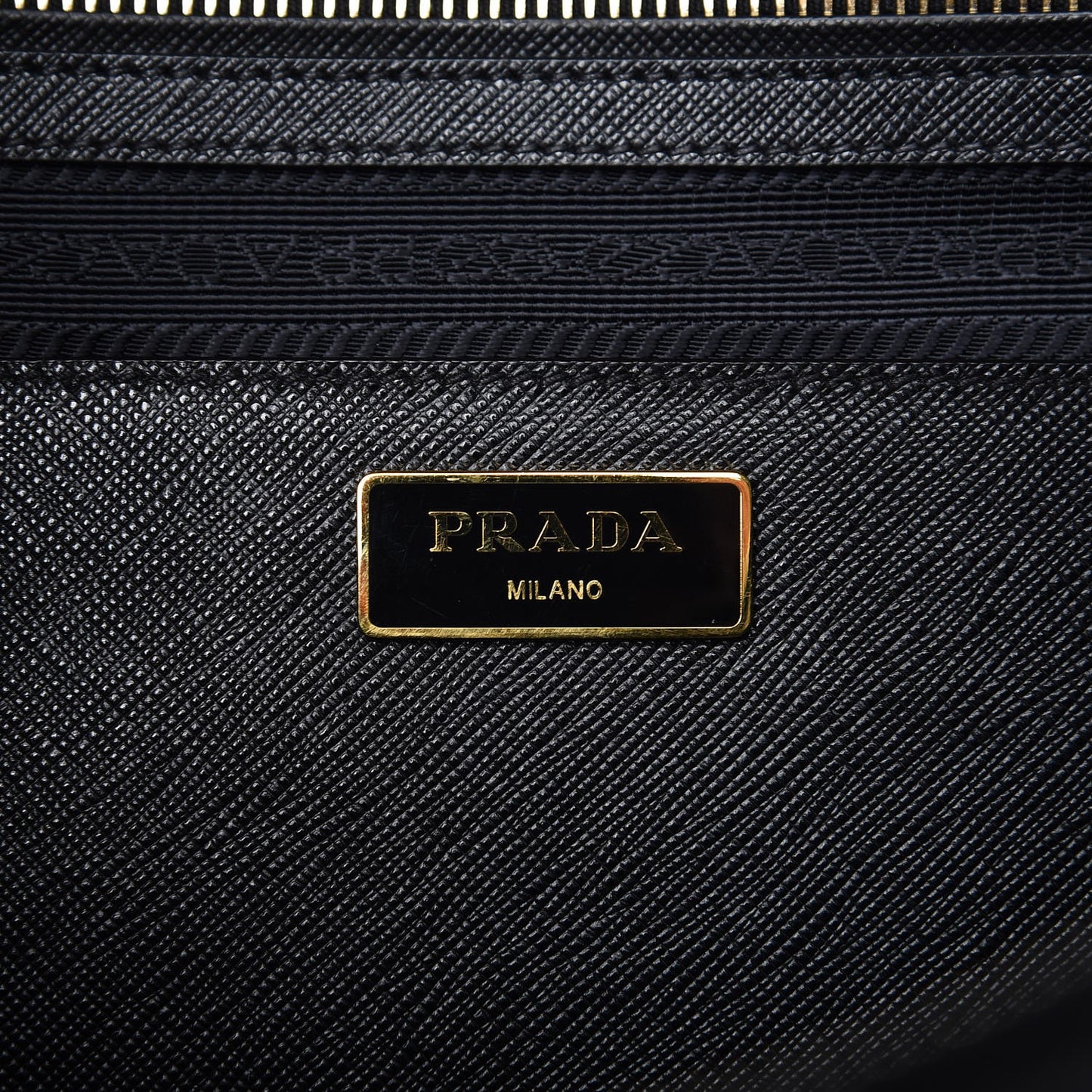 Saffiano Large Galleria Double Zip Tote Black